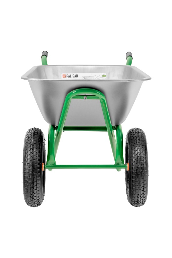 Тачка садово-строительная, 2-х колесная, усиленная, грузоподъемность 320 кг, объем 100 л Palisad