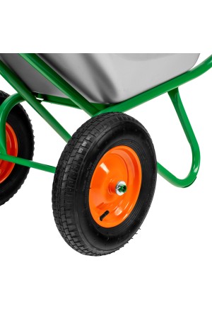 Тачка садово-строительная, 2-х колесная, усиленная, грузоподъемность 320 кг, объем 100 л Palisad