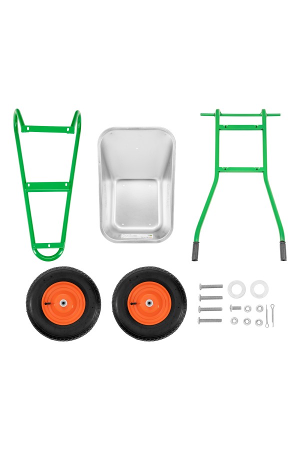 Тачка садово-строительная, 2-х колесная, усиленная, грузоподъемность 320 кг, объем 100 л Palisad