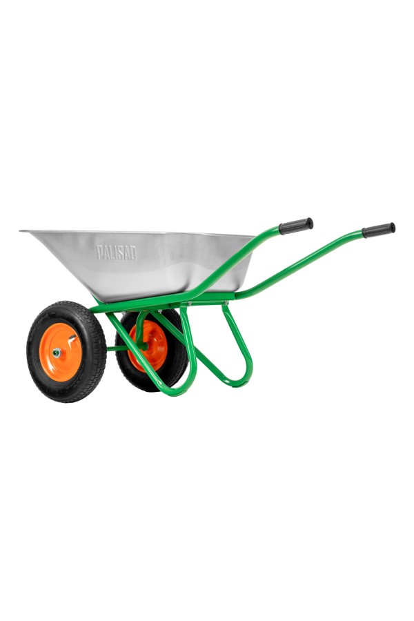Тачка садово-строительная, 2-х колесная, усиленная, грузоподъемность 320 кг, объем 100 л Palisad