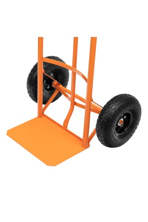 Тележка ручная двухколесная НТ1805, грузоподъемность 150 кг, пневматические колеса D 260 мм, платформа 350 х 235 мм Сибртех