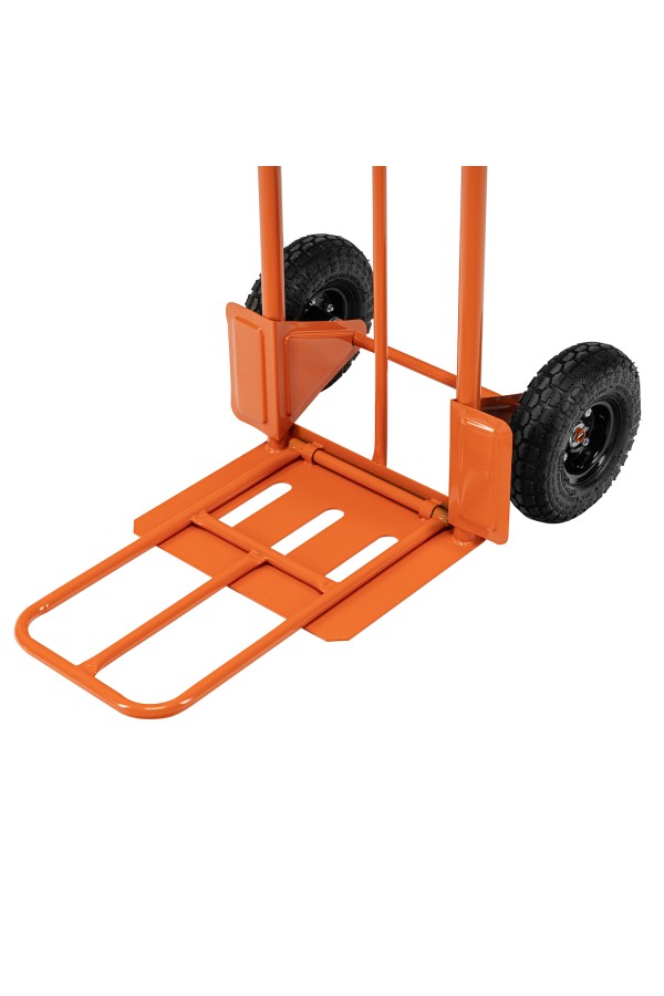 Тележка ручная двухколесная TTP2-01.00.000, грузоподъемность 190 кг, пневматические колеса d 260 мм, платформа 580 х 290 мм Сибртех