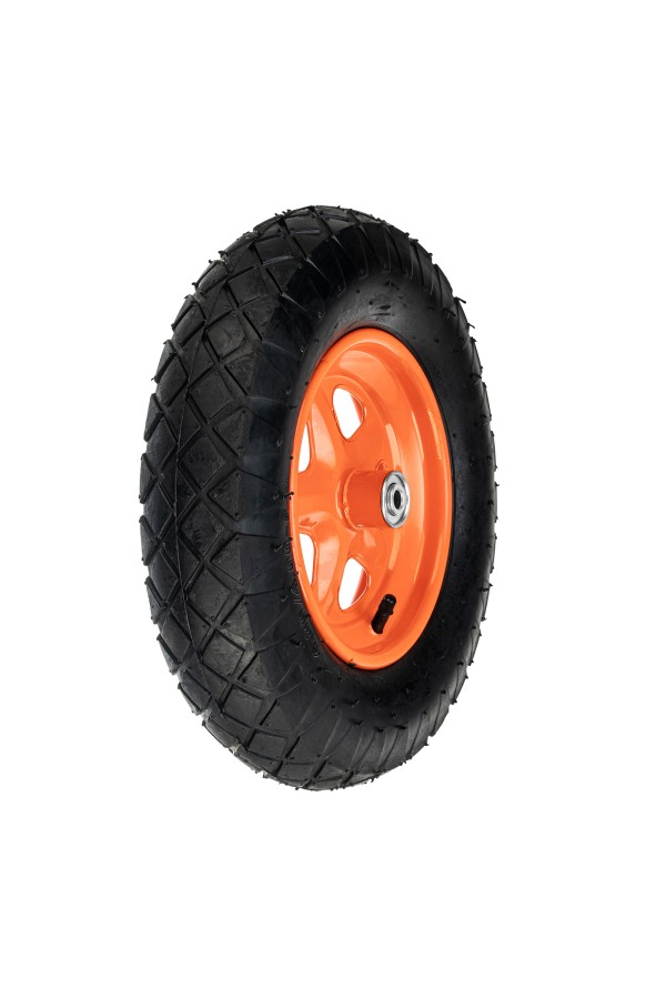 Колесо пневматическое «Звезда» 4.80/4.00-8 D380 мм, внутренний диаметр подшипника 12 мм, длина оси 90 мм Palisad