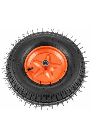 Колесо пневматическое усиленное, шина 8PR, 4.00-8 D400 мм, внутренний диаметр подшипника 12 мм, длина оси 90 мм Palisad