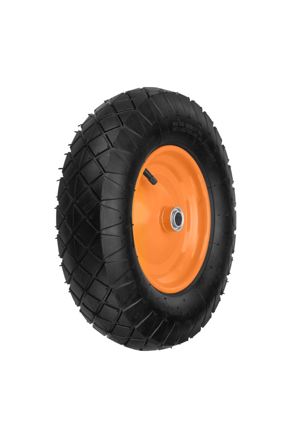 Колесо пневматическое 4.80/4.00-8 D 390 мм, внутренний подшипник D 20 мм, длина оси 80 мм Palisad
