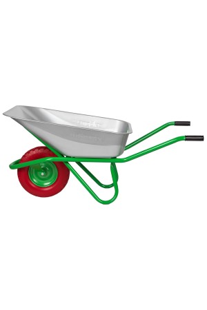 Тачка садово-строительная с PU колесом, грузоподъемность 180 кг, объем 90 л Сибртех