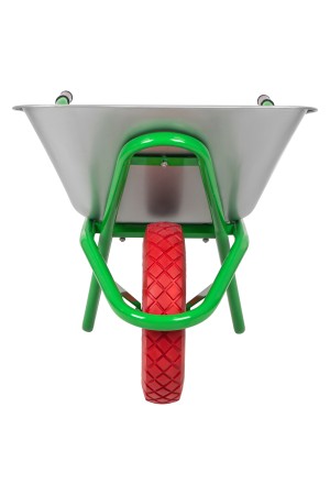 Тачка садово-строительная с PU колесом, грузоподъемность 180 кг, объем 90 л Сибртех