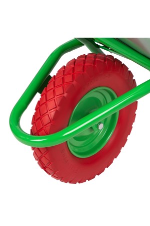 Тачка садово-строительная с PU колесом, грузоподъемность 180 кг, объем 90 л Сибртех