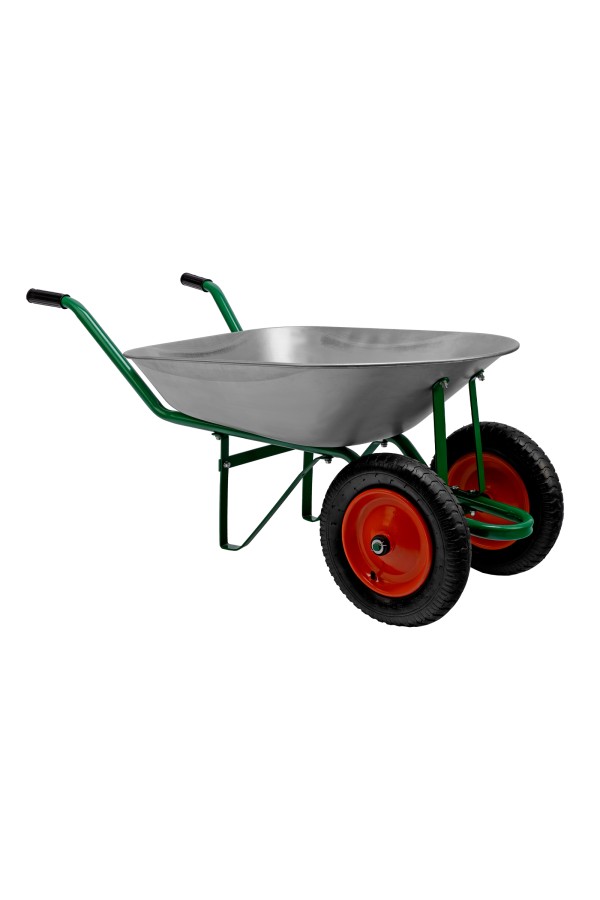 Тачка садовая, 2-х колесная, грузоподъемность 170 кг, объем 78 л