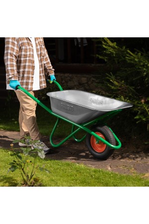 Тачка садово-строительная, усиленная, грузоподъемность 200 кг, объем 90 л// Palisad