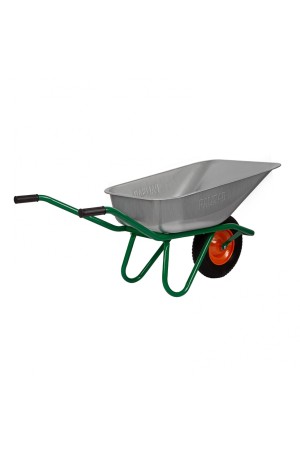 Тачка садово-строительная, усиленная, грузоподъемность 200 кг, объем 90 л// Россия