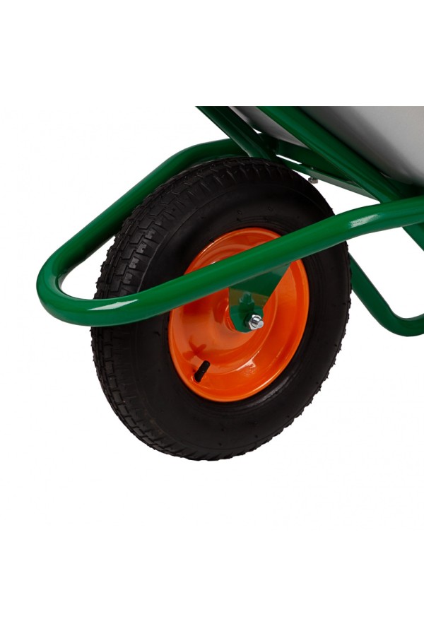 Тачка садово-строительная, усиленная, грузоподъемность 200 кг, объем 90 л