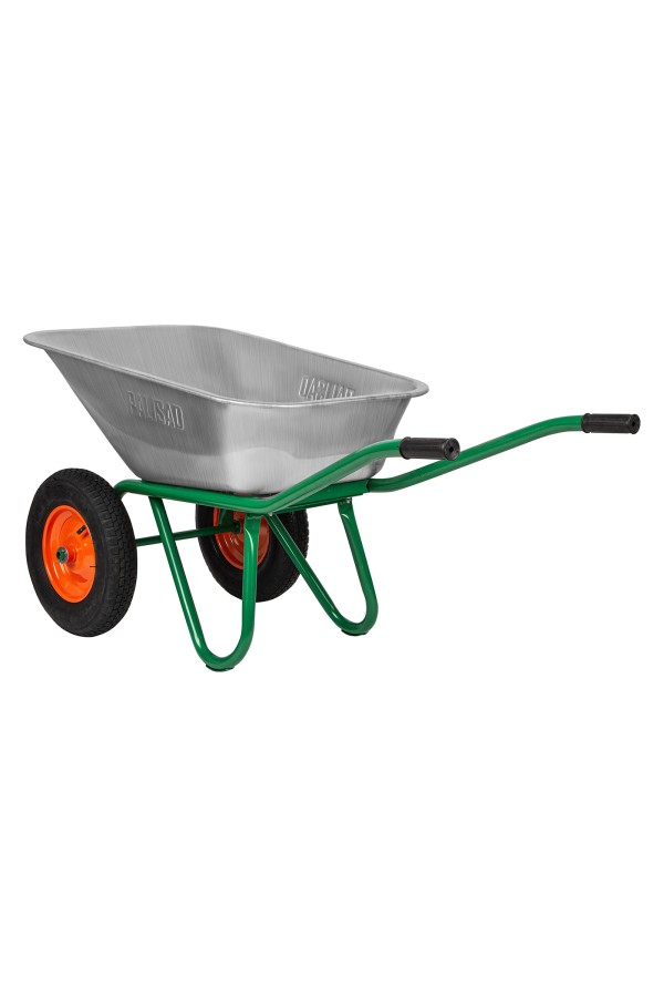 Тачка садово-строительная, 2-х колесная, усиленная, грузоподъемность 320 кг, объем 100 л Palisad