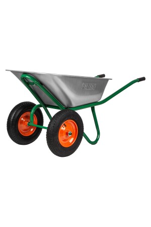 Тачка садово-строительная, 2-х колесная, усиленная, грузоподъемность 320 кг, объем 100 л// Palisad