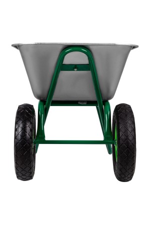Тачка садово-строительная, 2-х колесная, усиленная, грузоподъемность 320 кг, объем 100 л// Россия