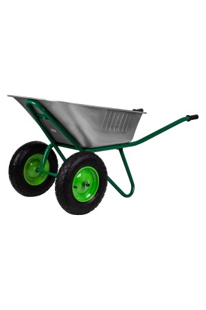 Тачка садово-строительная, 2-х колесная, усиленная, грузоподъемность 320 кг, объем 100 л// Россия
