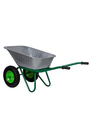 Тачка садово-строительная, 2-х колесная, усиленная, грузоподъемность 320 кг, объем 100 л// Россия