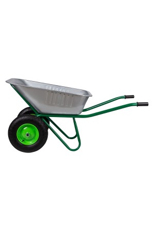 Тачка садово-строительная, 2-х колесная, усиленная, грузоподъемность 320 кг, объем 100 л// Россия