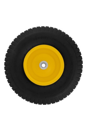 Колесо пневматическое 15/6.00-6, D 370 мм, подш. внут. диам. 16 мм, длина оси 100 мм Denzel