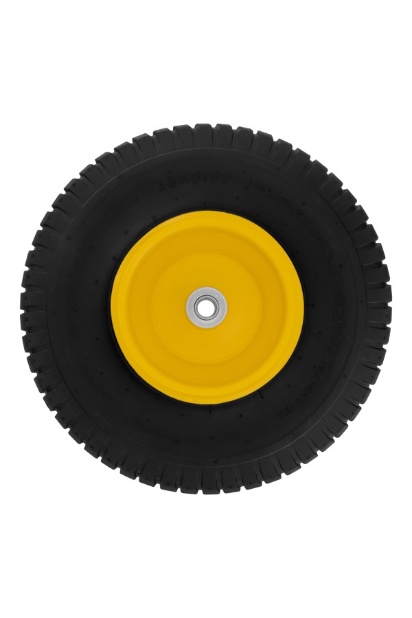 Колесо пневматическое 15/6.00-6, D 370 мм, подш. внут. диам. 16 мм, длина оси 100 мм Denzel