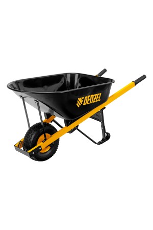 Тачка строительная, усиленная, объем 140 л, 230 кг, колесо 15х6.00-6 Denzel