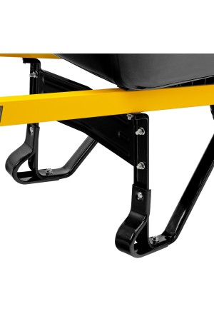 Тачка строительная, усиленная, объем 140 л, 230 кг, колесо 15х6.00-6 Denzel