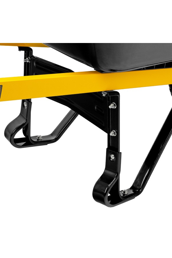 Тачка строительная, усиленная, объем 140 л, 230 кг, колесо 15х6.00-6 Denzel