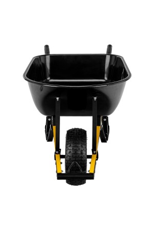 Тачка строительная, усиленная, объем 140 л, 230 кг, колесо 15х6.00-6 Denzel