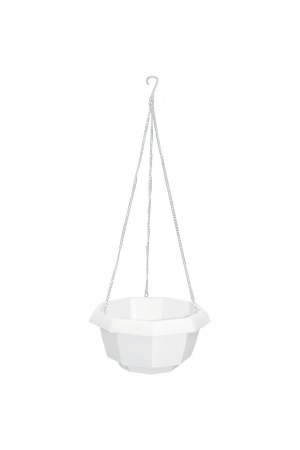 Кашпо подвесное, 200 х 140 мм, пластиковая корзина многогранная Palisad