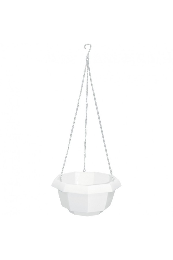 Кашпо подвесное, 200 х 140 мм, пластиковая корзина многогранная Palisad