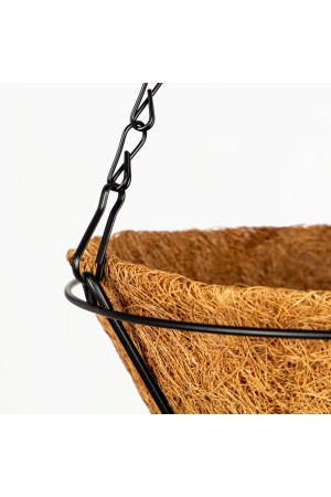 Кашпо подвесное с вкладышем из коковиты, конус D 25 см Palisad