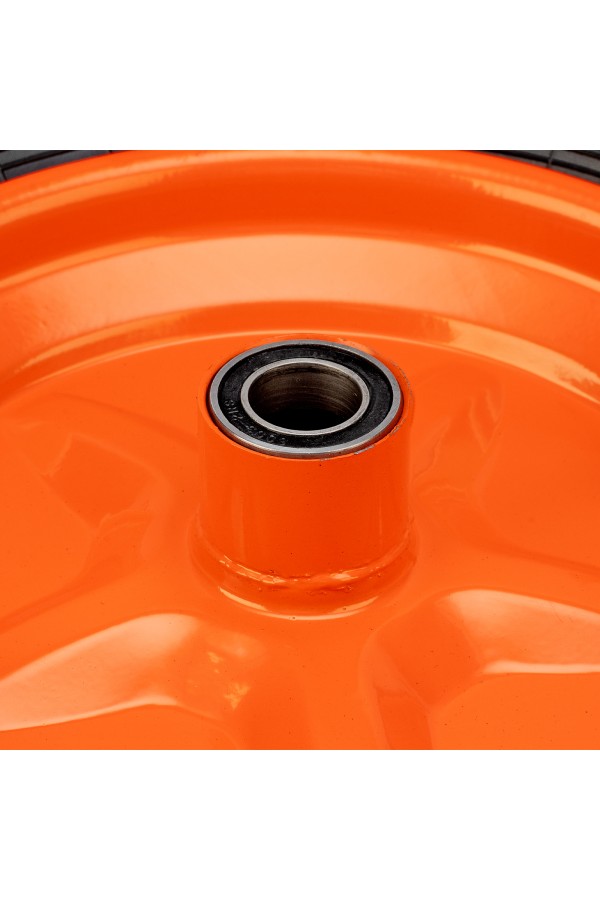 Колесо пневматическое усиленное, шина 8PR, 4.00-8 D400 мм, внутренний диаметр подшипника 20 мм, длина оси 90 мм Palisad