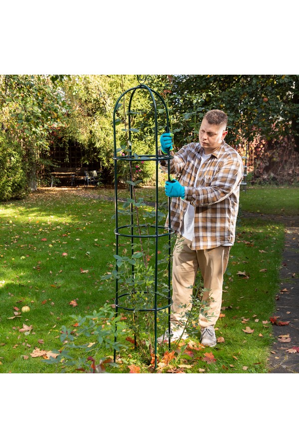 Колонна садовая декоративная для вьющихся растений, 205 х 38 см, круглая Palisad