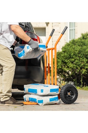 Тележка ручная 2-х колесная, облегченная, г/п 150кг, откидная платформа 430х355мм Сибртех