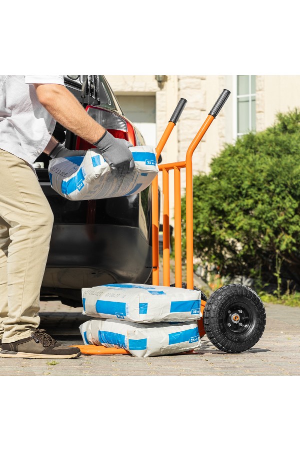 Тележка ручная 2-х колесная, облегченная, г/п 150кг, откидная платформа 430х355мм Сибртех