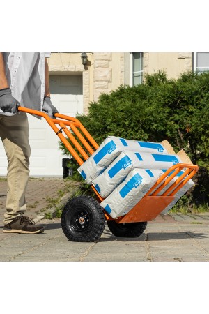 Тележка ручная 2-х колесная, облегченная, г/п 150кг, откидная платформа 430х355мм Сибртех