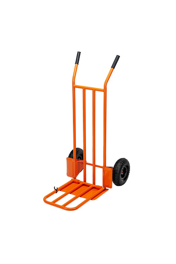 Тележка ручная 2-х колесная, усиленная, г/п 250кг, откидная платформа 530х400мм Сибртех