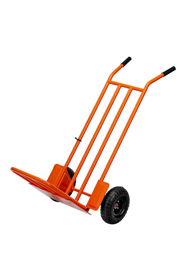 Тележка ручная 2-х колесная, усиленная, г/п 250кг, откидная платформа 530х400мм Сибртех