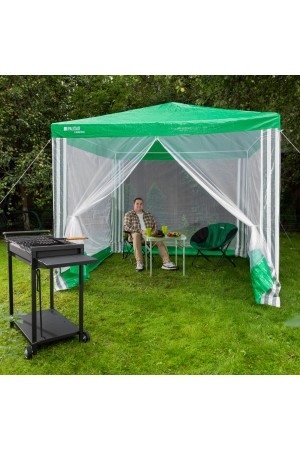 Тент садовый с москитной сеткой, 2.5 х 2.5/2.4, Camping Palisad