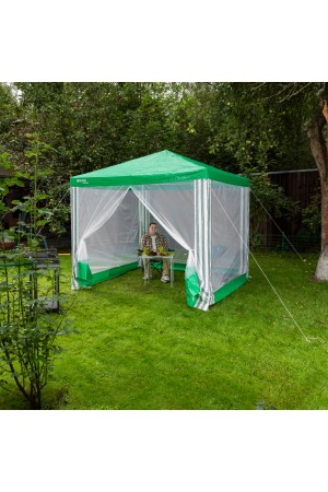 Тент садовый с москитной сеткой, 2.5 х 2.5/2.4, Camping Palisad