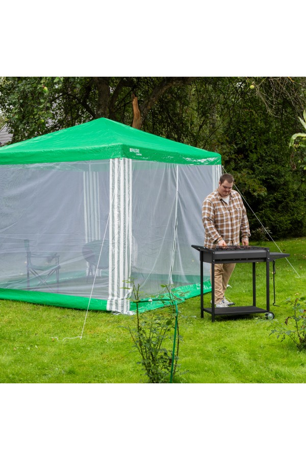 Тент садовый с москитной сеткой, 2.5 х 2.5/2.4, Camping Palisad