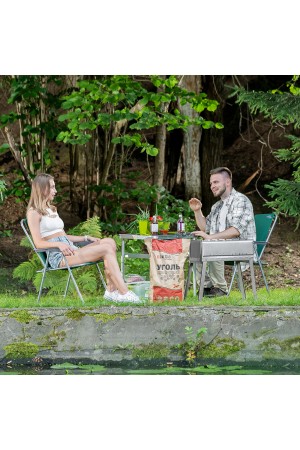 Мангал облегченный с ребрами жесткости 500 х 300 х 500 мм, Россия Camping Palisad