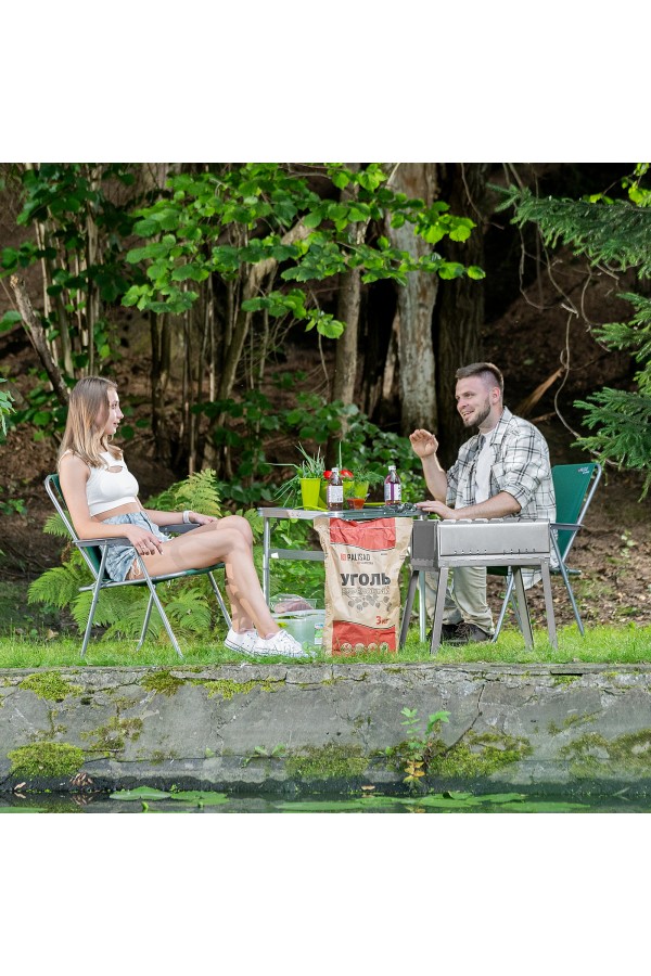 Мангал облегченный с ребрами жесткости 500 х 300 х 500 мм, Camping Palisad