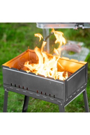 Мангал облегченный с ребрами жесткости 500 х 300 х 500 мм, Россия Camping Palisad