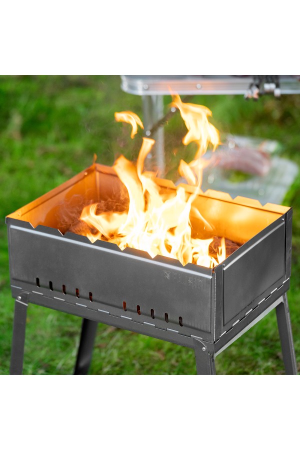 Мангал облегченный с ребрами жесткости 500 х 300 х 500 мм, Camping Palisad