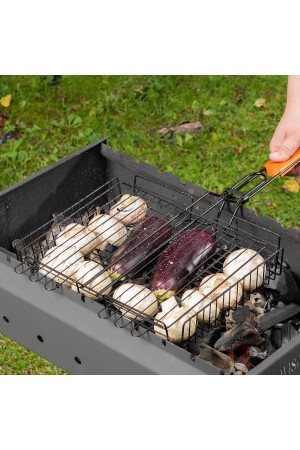 Решетка гриль 260 х 320 х 65 мм, объемная, антипригарное покрытие, Camping Palisad