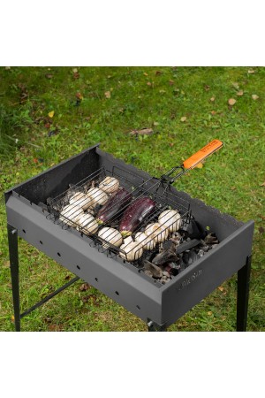 Решетка гриль 260 х 320 х 65 мм, объемная, антипригарное покрытие, Camping Palisad