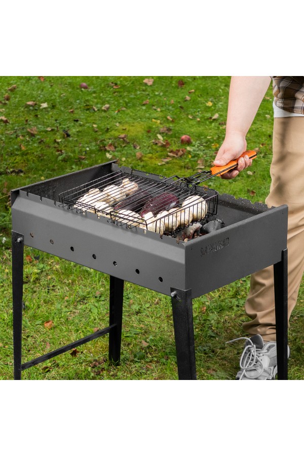 Решетка гриль 260 х 320 х 65 мм, объемная, антипригарное покрытие, Camping Palisad