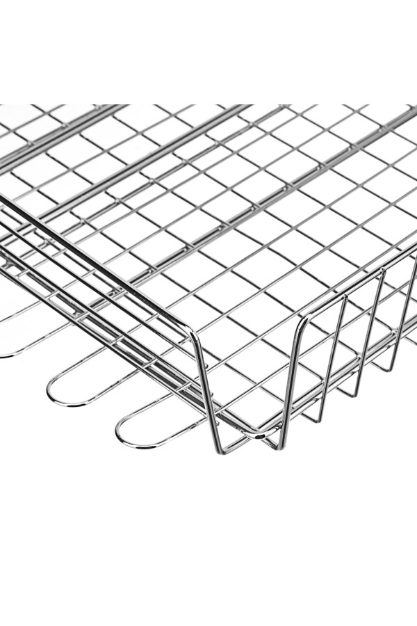 Решетка-гриль 240 х 310 х 55 мм, объемная хромированная Sparta