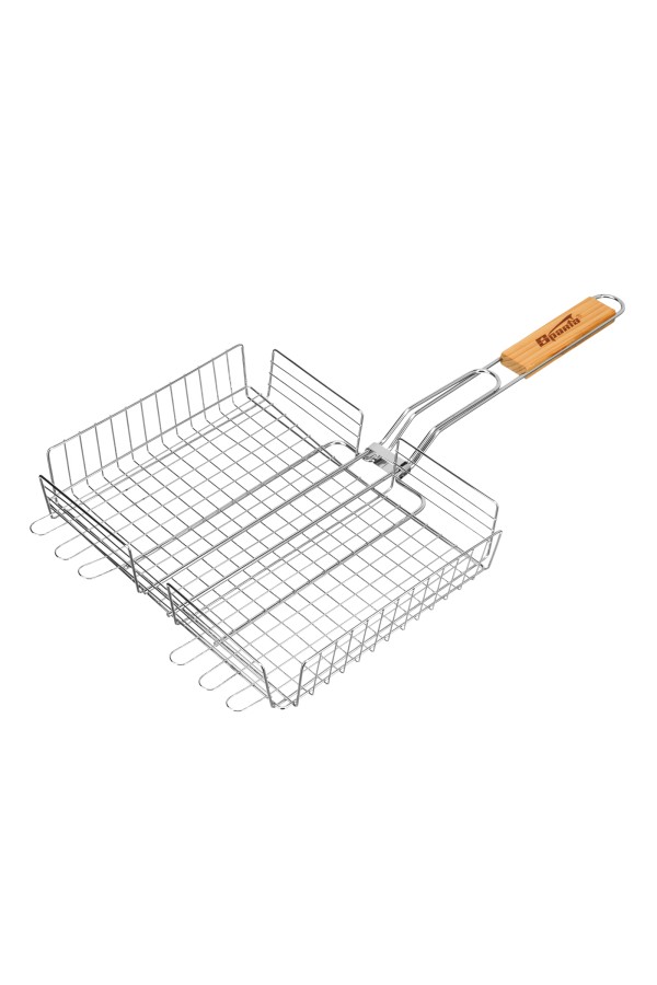 Решетка-гриль 240 х 310 х 55 мм, объемная хромированная Sparta